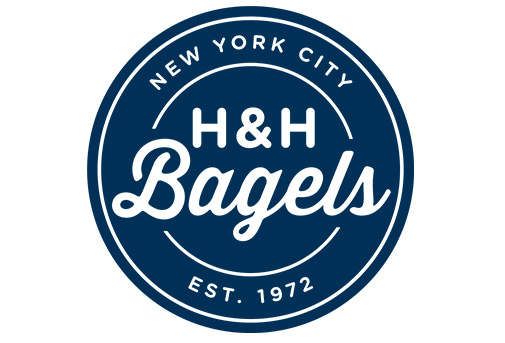 Blue Circle, New York City at the Top. H&H Bagels at the Center. Established 1972 at the bottom.